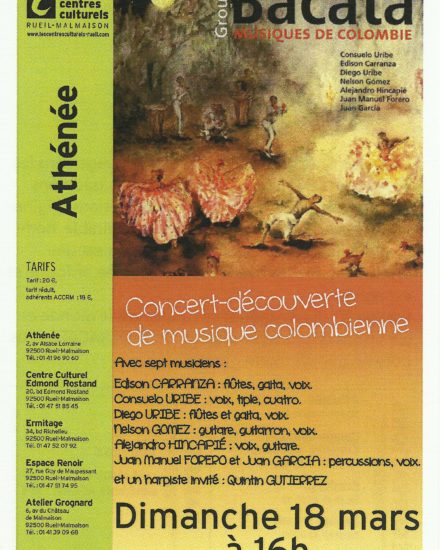 Concert Decouverte de musique colombienne