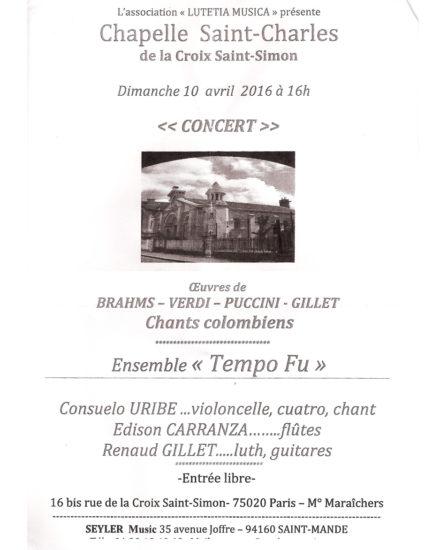 Concert Chapelle Saint-Charles
